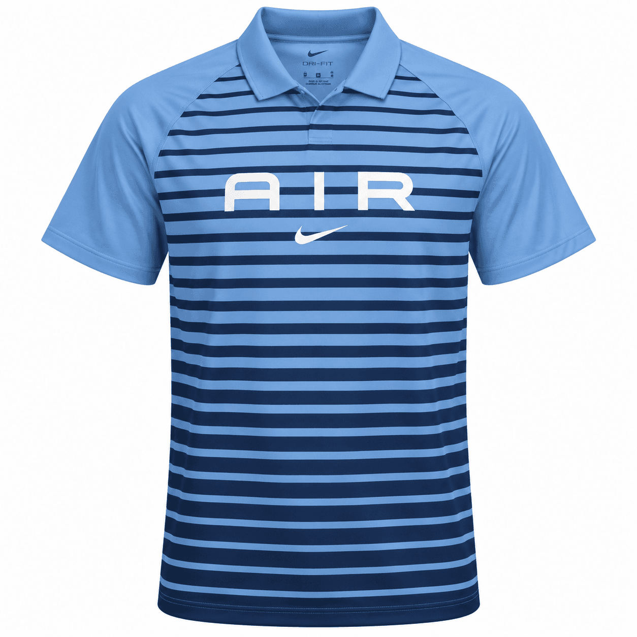 Nike Air Striped Polo Shirt – Blue