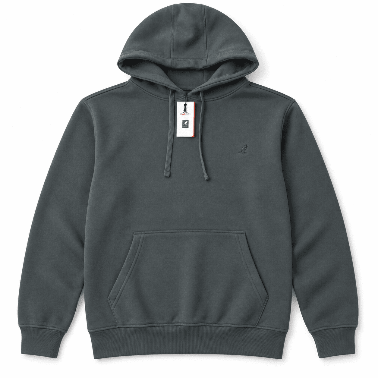 Kangol Classic Hoodie – Charcoal Green